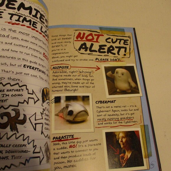 Dr Who Time Lord Official Guide Black White Graphic BBC Reading Book - Picture 9 of 9